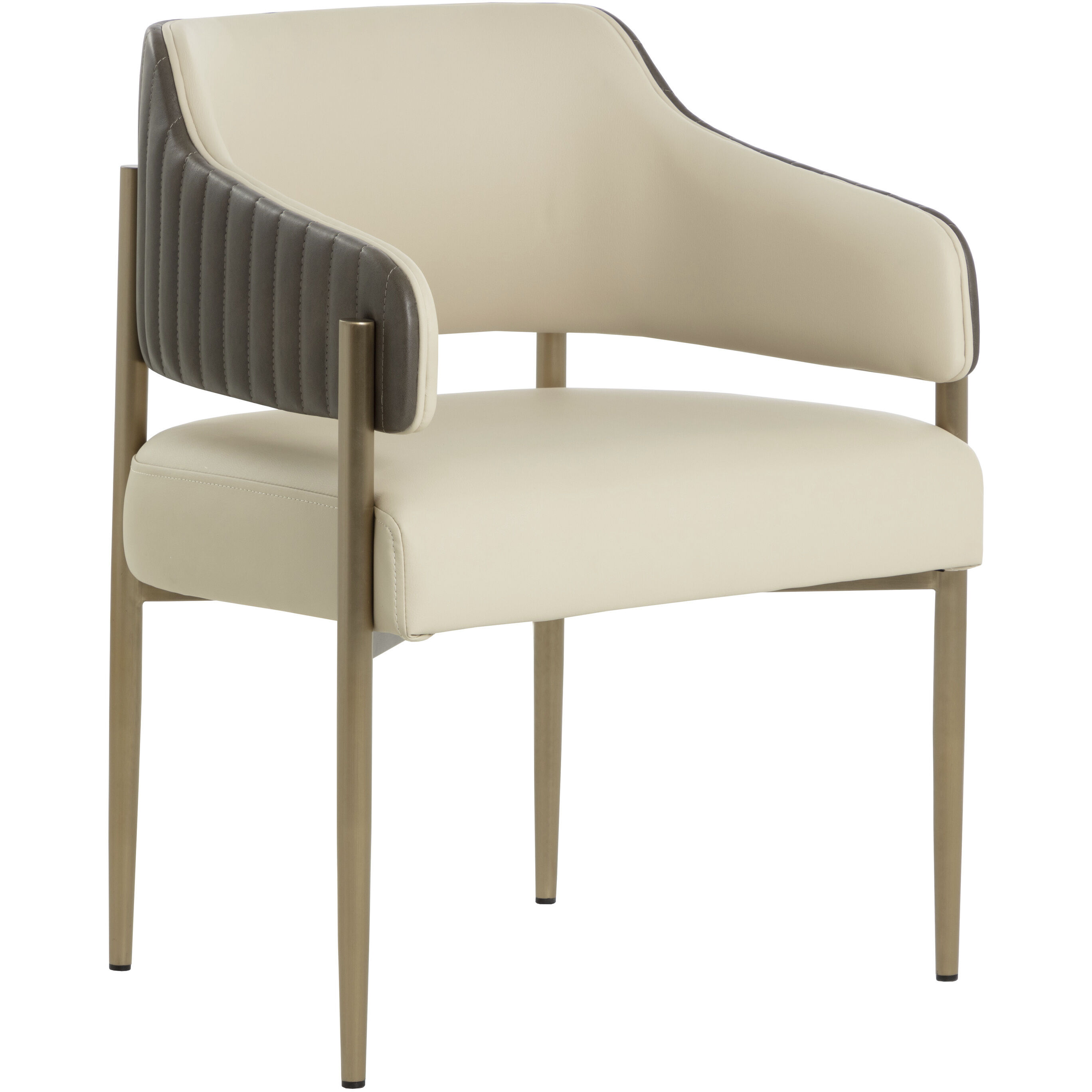 Tova Dillon Cream / Bravo Ash Dining Armchair